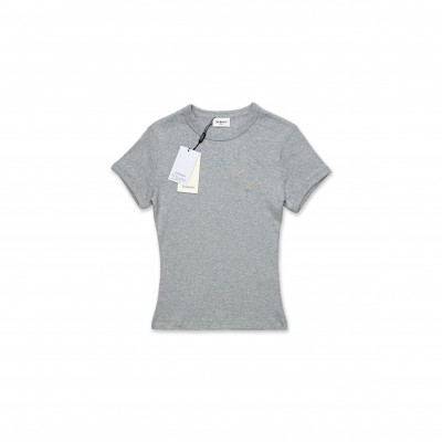 YSL GRAY SHORT-SLEEVED T-SHIRT
